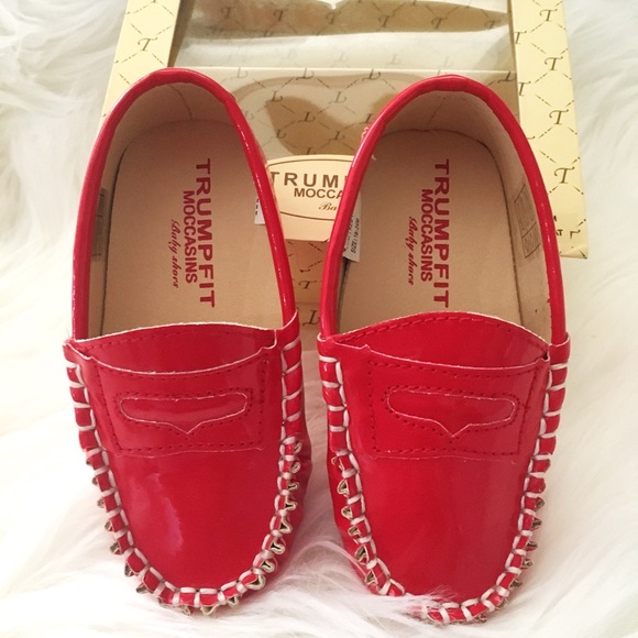 Trumpfit Other - Trumpfit Red Baby Moccasins 18-24M